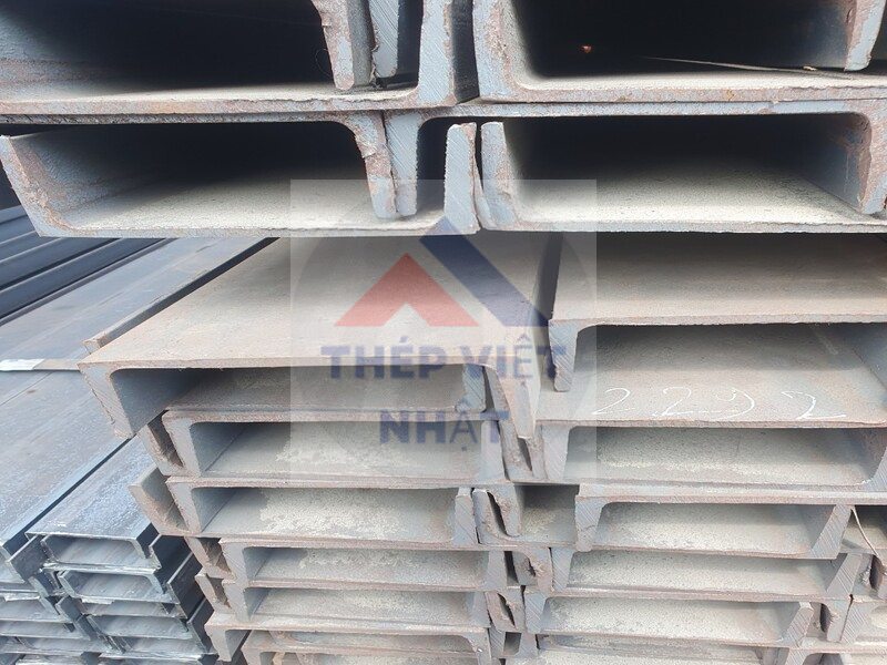 Thép hình U 120x52x5,2x5,7x6m(55kg/cây)