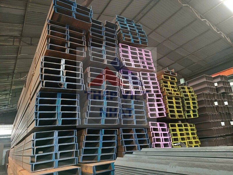 Thép hình C200x90x8x12m/ thép hình U200x90x8 Nhật Bản